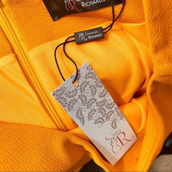 Charles Richards NWT Mustard Skirt M - Picture 8 of 9